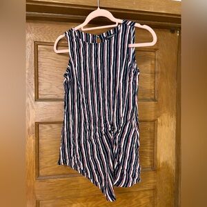 Striped Sleeveless tank - Blue, White, Red‎